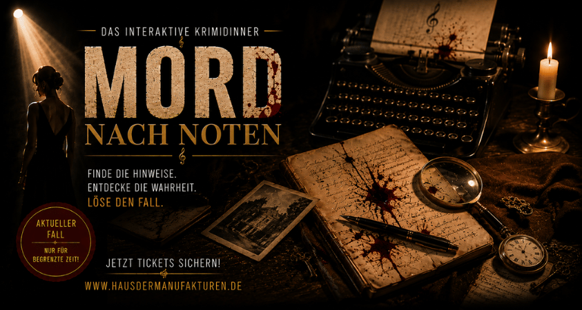 Experience Dinner in Cologne – Interactive Murder Mystery Dinner with Italian Buffet